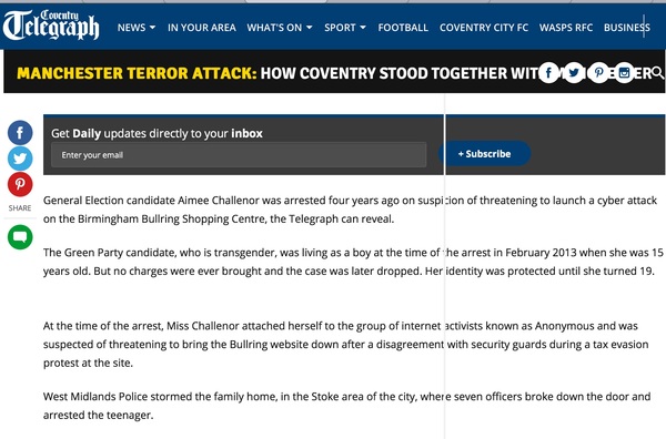 Any gender critical Green Party members on here?