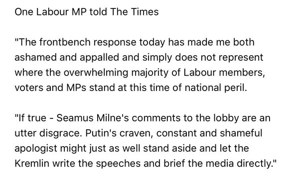 Westminstenders: From Russia with Love