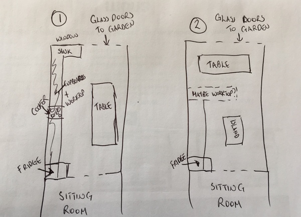 Kitchen/diner or combined kitchen-diner? (With diagram!)