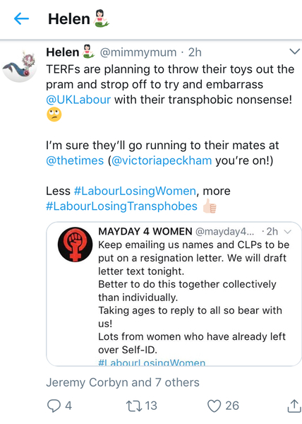 International Women's Day Mass Cancelling of Labour Memberships Action