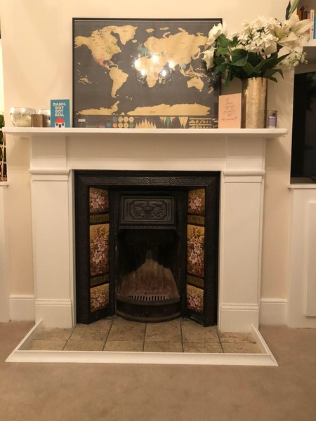Removing paint from Victorian fireplace
