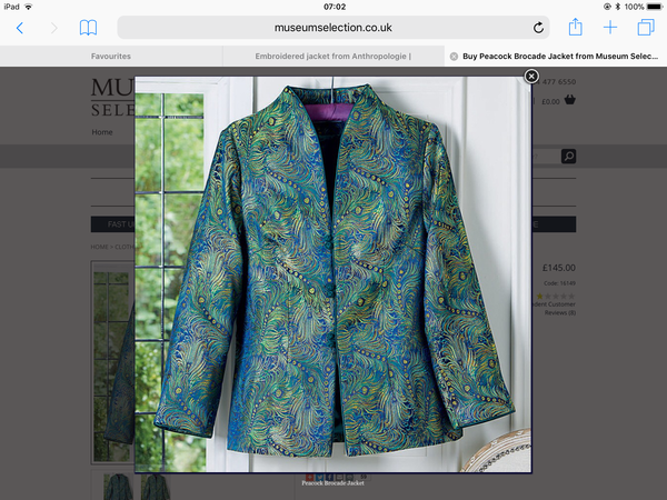 Embroidered jacket from Anthropologie