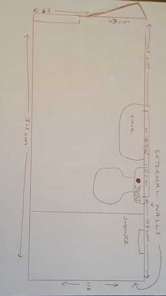 Tricky bathroom/futility room