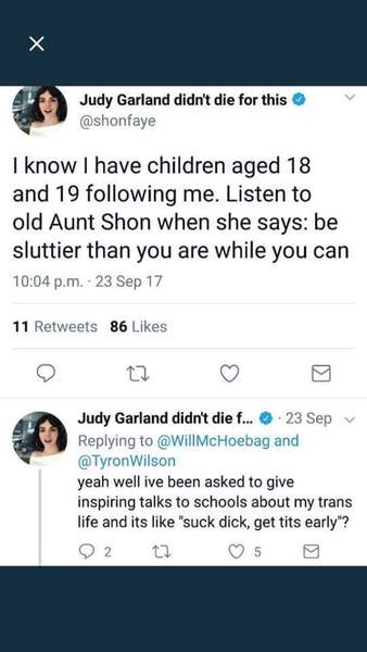 Shon Fay smearing mumsnet on twitter.