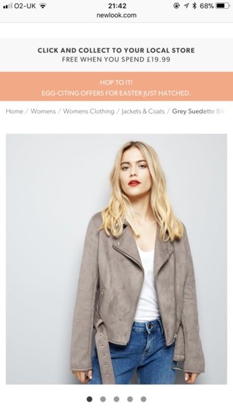 Grey suede biker jacket