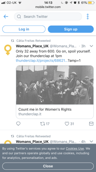Twitter has deemed the EA2010 legal definition of woman to be 'sensitive'
