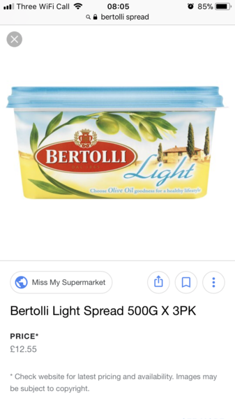 Neighbour has asked me to pick up some margarine