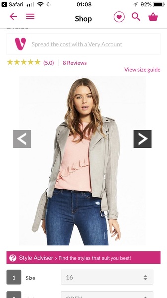 Grey suede biker jacket