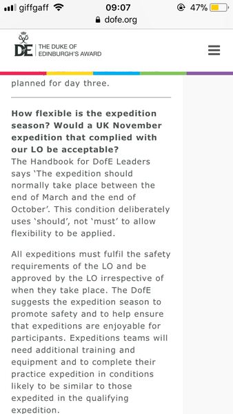 To worry that my 14 year old daughter is going on DofE bronze practice expedition this weekend?