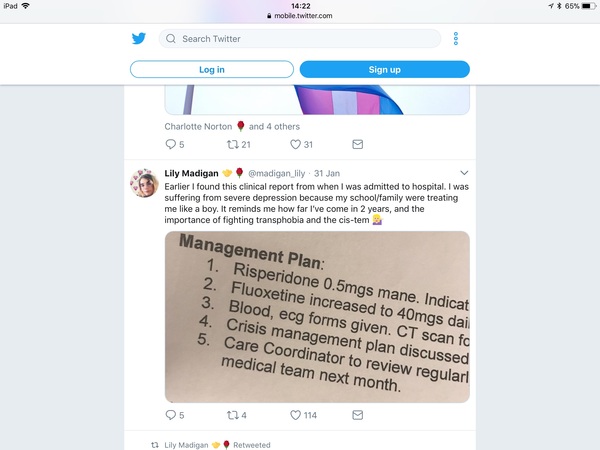 Another prominent T claiming to be a little bit autistic