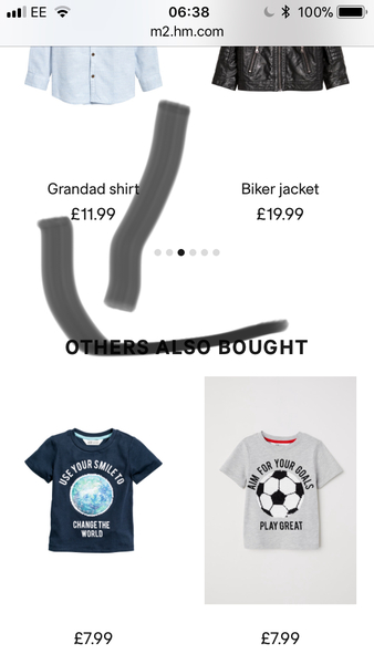 Girls t shirt from next that says, you are not properly dressed without a smile