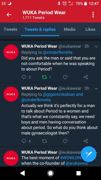 WUKA Period Wear refers to women as 'menstruators, women not Happy.
