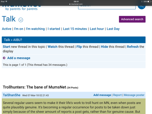 Trollhunters: The bane of MumsNet