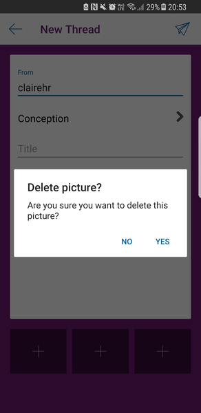 App won't allow photo attachments?