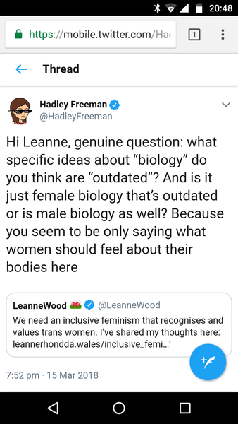 Leanne Wood has responded to her tweet