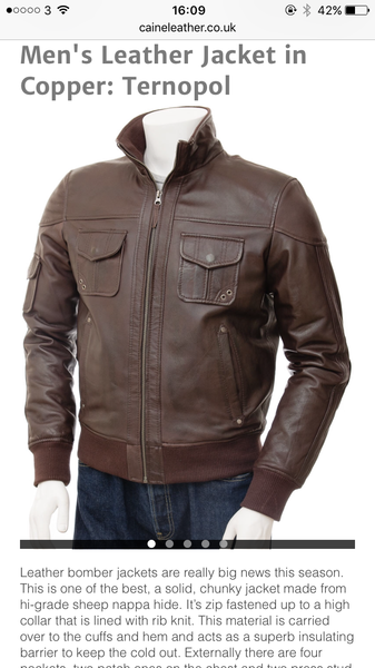 Pls help me find a leather jacket