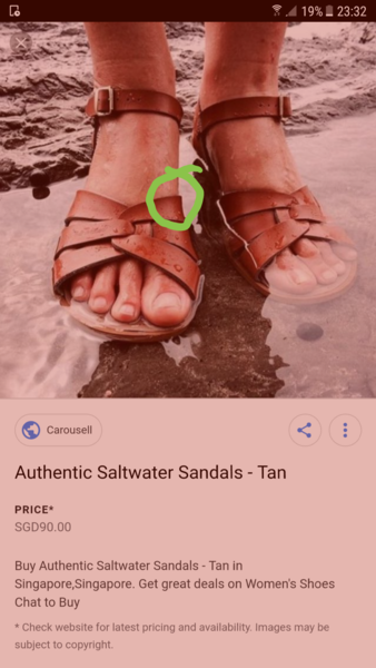 Salt water sandals