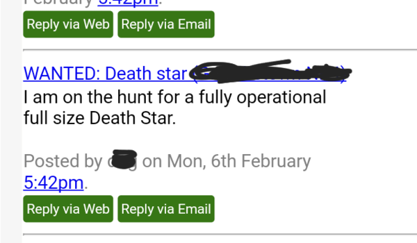 To wonder if this is the most greedy Freecycle post ever