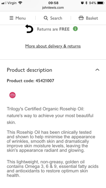 Which Rosehip seed oil??