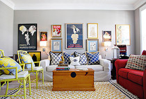 Carpet.  One colour everywhere or different colours in different rooms?