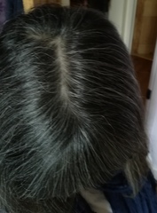 What the Geoff can I use on this hair to tame the wild greys? (pics included)