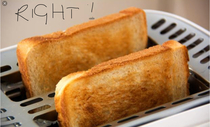 to think a toaster should toast all the slice of bread - not 75% !