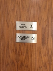 Next shop toilets: male, accessible, babychange and unisex.