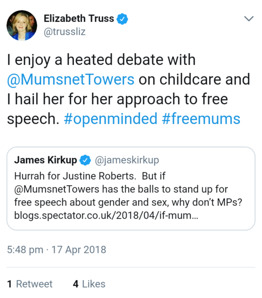 James Kirkup cheerleading for Justine!