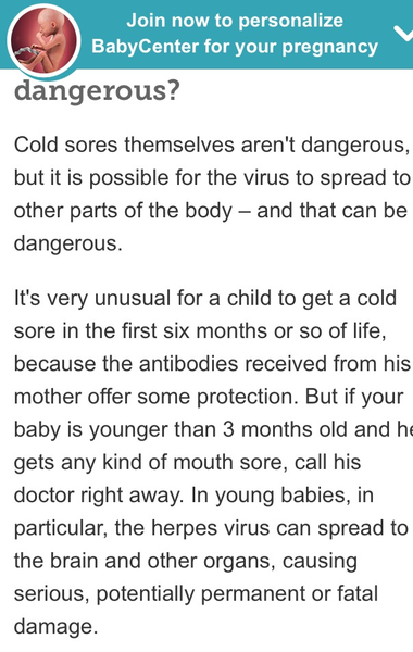 To ask people not to kiss my newborn baby?