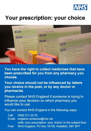 To think that if you request a prescription from the surgery