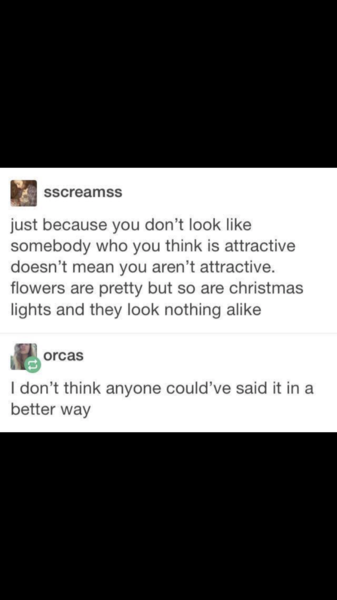 To feel like an ugly ducking in comparison to my friend ?