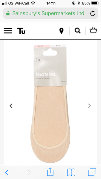 'Invisible socks' for brogues and trainers