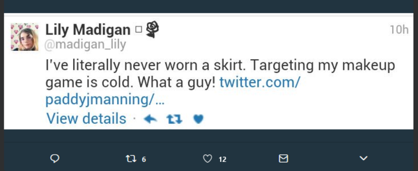 To think Labours Lily Madigan is really just trolling?