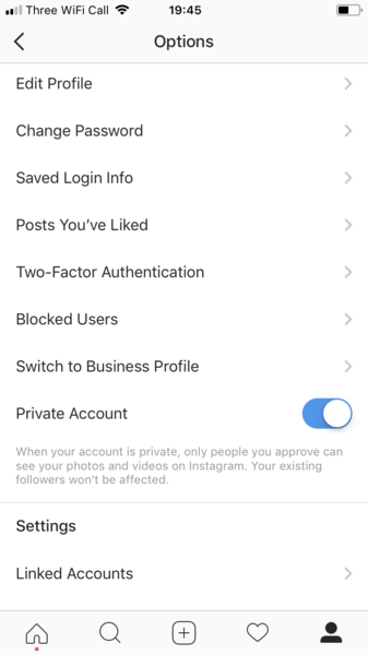 To think if my insta account is private...