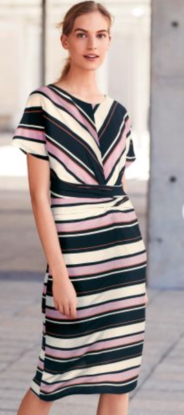 Knee-length work dress with pockets... Boden?