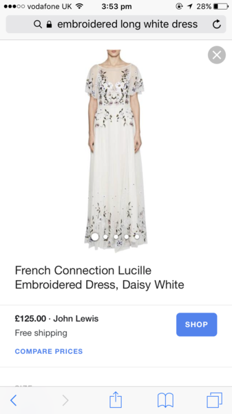 To ask you to find me a dress for a shotgun wedding!