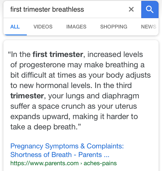 8 weeks and panicking about breathlessness