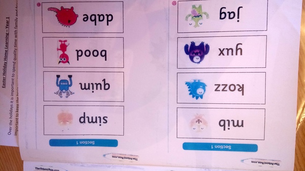 Rude word on Dd's homework