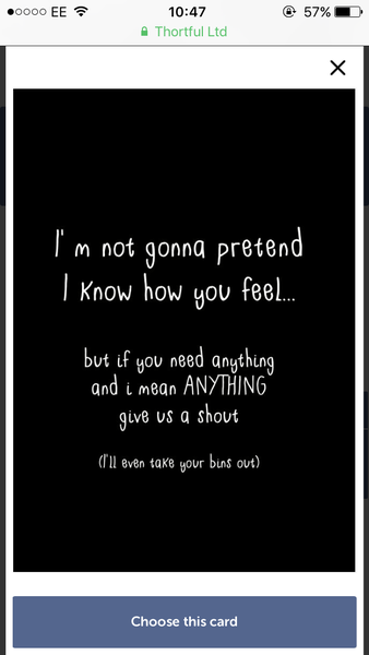 Please can you share advice for bereaved mum card?