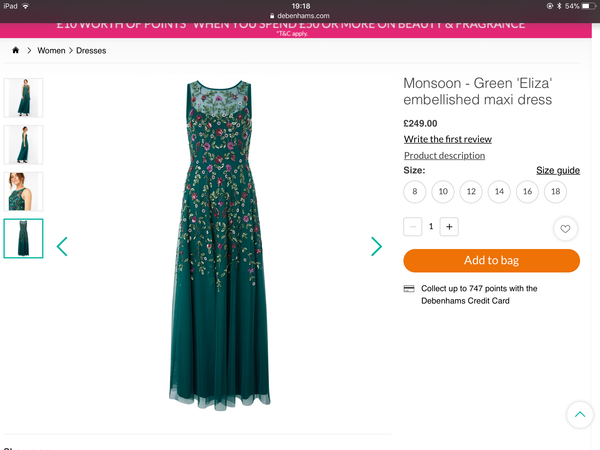 Mother of groom dress; keep or return?