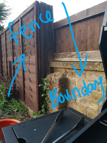 Think neighbours fence is on our property