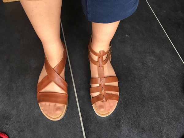 How much space at front of sandals?