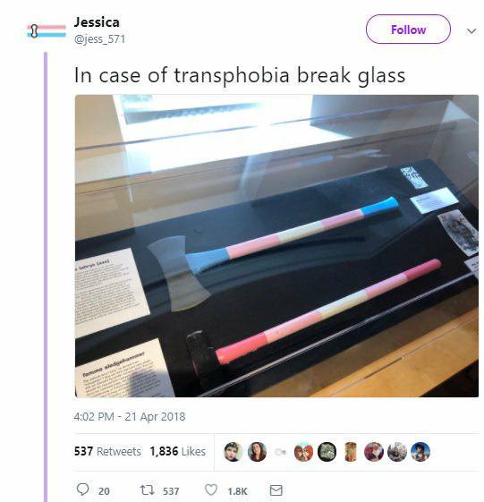 San Francisco Library, promoting VAW in the name of 'trans culture'.