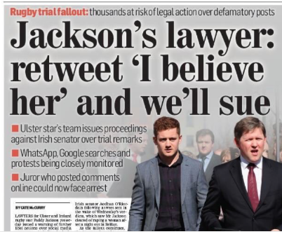 Ulster Rugby Rape Trial - Not guilty to all charges