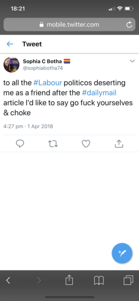 Corbyn ally urges: 'Thump a feminist'