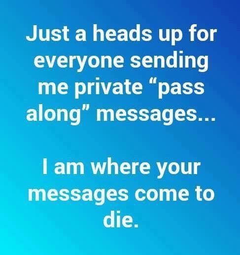 To tell dd (11) not to reply to these messages?
