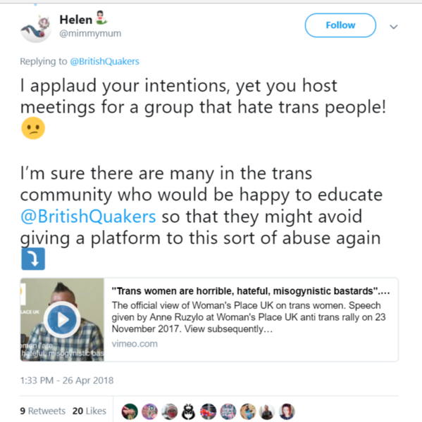 Women's Place meeting,  Oxford - 25th April