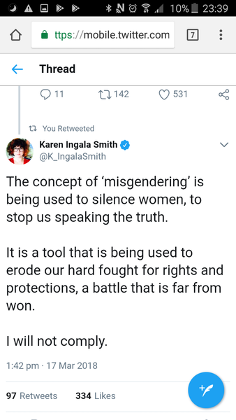 What is the law regarding "misgendering" in the UK?