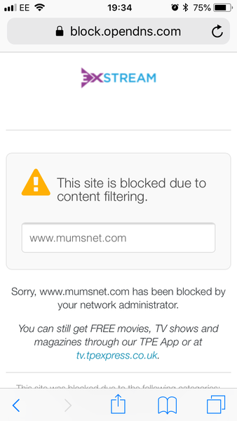 Mumsnet doesn’t work on TransPennine Express WiFi