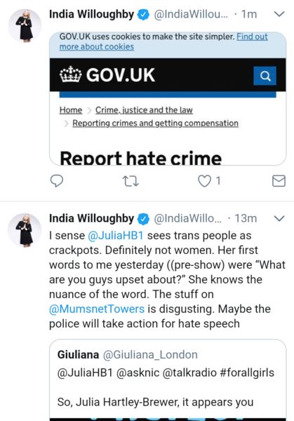 Ooh step back, India Willoughby is going to penetrate the Mumsnet debate